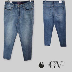 Gloria Vandebilt High Rise Skinny Denim Jeans Womens Large 12/14 NEW